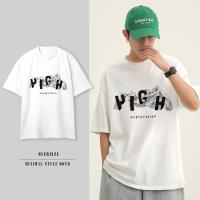 ราคา Top basicสไตล์อเมริกันวินเทจ HIGH เสื้อยืด เสื้อยืด สกรีนลาย Oversize พร้อมส่งจากไทย unisex (24531559207)