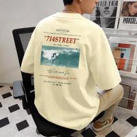 ราคา Top basic เสื้อยืด oversize cotton เสื้อแฟชั่น คอกลม แขนสั้น พิมพ์ลาย STREET สไตล์ลำลอง ใส่สบาย S 3XL (55406486927)