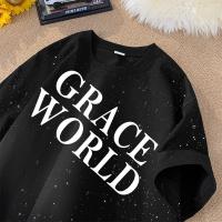 ราคา Top basic ดาวเต็มท้องฟ้า เสื้อแต่งกากเพชรวิ้งๆ สไตล์ ผ้าคอตตอนนุ่มใส่สบาย แมตช์ง่ายได้ทุกชุด ตรงปก GRACE WORLD (56658796135)