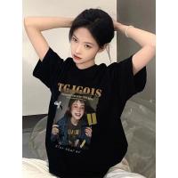 ราคา TOPสไตล์เกาหลี เสื้อยืดผู้หญิง เสื้อยืดOversize ผ้า ลาย GLGOIS วินเทจเสื้อสาวอวบ คอกลม ใส่สบาย จัดส่งจากประเทศไทย (29611987653)
