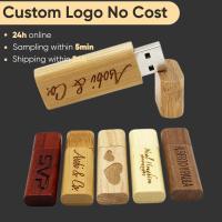 ราคา JASTER ฟรีโลโก้ที่กําหนดเอง Pendrive 128GB ไม้ USB เลเซอร์แกะสลักชื่อแฟลชไดรฟ์ 64GB 32GB ฟรีพวงกุญแจไดรฟ์ปากกาของขวัญ (43880042325)