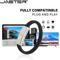 ราคา สร้อยข้อมือสีดำ JASTER แฟลช USB แฟลช 128GB จี้เงินสีดำ 64GB มือถือแบบพกพา USB ติด 32GB แฟชั่นหน่วยความจำเย็น 16GB 8GB 4GB (22877277026)