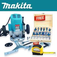 ราคา เร้าเตอร์ พร้อมชุดดอกยกกล่อง เครื่องเซาะร่องไม้ Makita รุ่น MK 3612BR (16723203610)