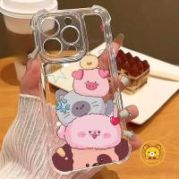 ราคา SAMSUNG การ์ตูนแมวสุนัขเคสโทรศัพท์สําหรับSamsung Galaxy A20S A20E A17 A16 A15 A14 A13 A12 A11 A10S A10E A10 A07 A06 A05 A05S A04 A04 A04E A04E A04S A04S A04S A04E A04E A04S Clearปลอกหมูนุ่มสี่มุมน่ารั