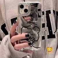 ราคา หมีน่ารักกระจกสําหรับVivo V50 Lite V50E V21 V21E IQOO Z10X Z9 Turbo Y300T Y300i Y200 GT Y39 Y04 Y29S Y19E S30 Pro Mini T4Xกันกระแทกกรณีชานม (43504821015)