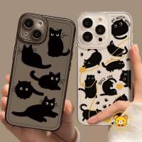 ราคา การ์ตูนแมวดําโปร่งใสเคสโทรศัพท์สําหรับvivo S1 IQOO 12 11 10 9 8 Pro IQOO Neo 9 Neo8 Pro Neo7 Neo6 Neo5 SE Lite Neo3 ครอบคลุมกรณีนุ่ม (29005291033)