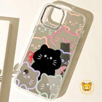 ราคา แมวดํากระจกเคสโทรศัพท์สําหรับVivo IQOO Z10 Z9 Turbo Z9X Z9s Pro U5E U5X U5 U3 U3X Z5X Z3 Z1 5G 4Gปลอกการ์ตูนน่ารักกันกระแทกปกหลัง (28992565712)