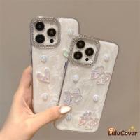 ราคา Pearlescent สีขาวเรซิ่นเลเซอร์สําหรับ Realme Narzo 80 70 60 60X 50 50A 50i Prime 30A 20 N55 N53 Pro Lite หมายเหตุ 60 50 Q5i Neo7x 3D Heart Bow Pearl Cover Luxury Glitter ปลอก (47358503943)