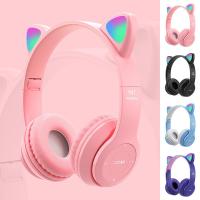 ราคา P47M หูฟังแมว Tf การ์ด สนับสนุน ใหม่ 5 0 Bluetooth Led ไฟ เป็น แมวหู (53452378801)