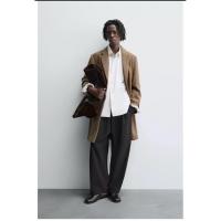 ราคา ZARA Coat เสื้อโค้ทผู้ชายสีน้ำตาล ทรงยาว (45858287320)