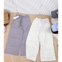 ราคา กางเกงผ้า cargo เนื้อผ้าคล้ายผ้าร่ม เอวยืดมีเชือกรูด (54458015845)