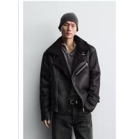 ราคา ZARA Faux Leather Jacket เสื้อกันหนาวหนัง ด้านในเป็นเฟอร์นุ่มใส่กันหนาวได้ 1 5 องศา (42177834212)