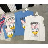 ราคา เสื้อยืดแขนกุด เนื้อผ้าคอนตตอนสกรีนลายน่ารัก (50408164398)