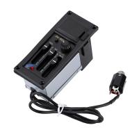 ราคา Gamedada Fast Ship 3 Band Acoustic Guitar Tone and Volume Amplifier EQ Equalizer Preamp Piezo Pickup Tuner (46505747098)