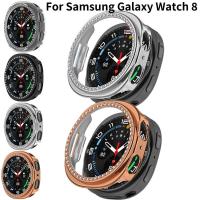 ราคา Hard PC Hollow ครึ่งสําหรับ Samsung Galaxy นาฬิกา 8 40 มม 44 มม นาฬิกาเพชรคริสตัลกันชนสําหรับ Samsung Galaxy Watch8 สไตล์ Hollow หน้าจอ Protector SHELL Cover (52757948595)