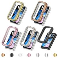 ราคา Hard PC Hollow ครึ่งสําหรับ Huawei Band 11 Pro นาฬิกาเพชรคริสตัลกันชนสําหรับ Huawei Band11Pro Band 11Pro สไตล์ Hollow หน้าจอ Protector SHELL Cover (46358002402)