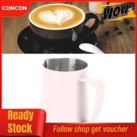 ราคา Concon Concon เหยือกนมทนทาน 304 สแตนเลสควบคุมความแม่นยำหม้อตีฟองนมสำหรับศิลปะลาเต้ สีชมพู (47551031456)