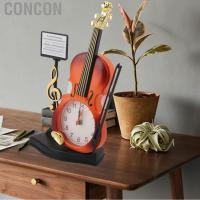 ราคา Concon นาฬิกาตั้งโต๊ะสไตล์วินเทจสีสดใสนาฬิกาปลุกเครื่องดนตรีขนาดใหญ่สำหรับบาร์คาเฟ่ (29021328631)