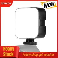 ราคา Concon Andoer Mini LED Video Lightการถ่ายภาพหลอดไฟเติม 6500Kหรี่แสงได้ 5Wพร้อมอะแดปเตอร์สำหรับรองเท้าเย็นสำหรับcanon Nikon DSLRกล้อง (53706688123)