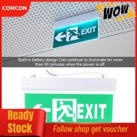 ราคา Concon Nannday ไฟป้ายทางออกฉุกเฉิน LED ไฟอะคริลิค Combo ไฟแสดงสถานะการอพยพเพื่อความปลอดภัยสำหรับสถานที่สาธารณะเชิงพาณิชย์สว่างขึ้น (51903600355)