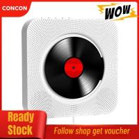 ราคา Concon Concon เครื่องเล่นซีดีแบบพกพาลำโพงในตัวเครื่องเล่นสเตอริโอหน้าจอ LED ติดผนังเพลงพร้อมรีโมทคอนโทรล IR รองรับ CD BT FM TF Card AUX (49106707873)