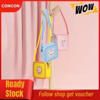 ราคา Concon Concon DAUZ กระเป๋ากล้องสำหรับเด็กซิลิโคนหนายืดหยุ่นกันน้ำทำความสะอาดง่ายน่ารักการ์ตูนสัตว์ตกแต่งกระเป๋าถือสำหรับขนม 1 (48850840165)