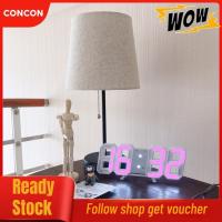 ราคา Concon Concon 3D LED Wall CLOCK วันที่อุณหภูมิจอแสดงผลนาฬิกาปลุกดิจิตอลสำหรับห้องนั่งเล่นสำนักงานโกดัง (48551280777)