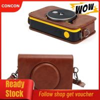 ราคา Concon Concon กระเป๋าใส่กล้องหนังวินเทจ PU พร้อมสายคล้องสำหรับ C210R MINI Retro ที่ถอดออกได้ด้านหน้าสายไหล่ปรับได้กำมะหยี่นุ่มชั้นในภาพคนรักช่างภาพ (47901100325)