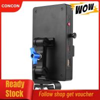 ราคา Concon Andoer V Mount แผ่นล็อคอะแดปเตอร์ 65W PD Fast ชาร์จ 15mm Rod CLAMP ปรับแขน 8 V 12 V 15 V DC เอาต์พุต D TAP เอาต์พุตอุปกรณ์เสริมสำหรับ Canon SONY กล้อง DSLR (47756710687)