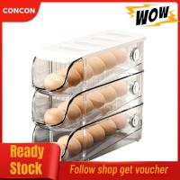 ราคา Concon Concon กล่องเก็บไข่ปิดผนึกขนาดใหญ่ปฏิบัติการออกแบบลิ้นชักภาชนะพลาสติกสำหรับตู้ตู้เย็น สีขาว (45001041720)