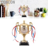 ราคา Concon Concon th Aynefy Decorative Alarm นาฬิกาที่แม่นยำเวลาที่มั่นคงฐานห้องนอนสมจริงแบบจำลองโต๊ะย้อนยุคขนาดเล็กสำหรับห้องนั่งเล่น ทองคำ (42866245336)