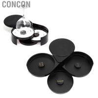 ราคา concon th 3 ระดับแก้ว rimmer สำหรับ Margarita และถาดค็อกเทลพลาสติกสีดำ Rimming บาร์เทนเดอร์เครื่องดื่มน้ำตาลเกลือเครื่องดื่ม (42666304380)