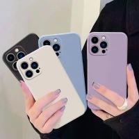 ราคา สีทึบ Ultra Thin สําหรับ iPhone 13 Mini Pro Max Liquid Soft TPU ซิลิโคนเคสโทรศัพท์อุปกรณ์เสริมสําหรับ iPhone 13Mini 13ProMax 13Pro 13PM โทรศัพท์กลับกรณีเปลี่ยน (55758261645)