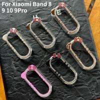 ราคา Bling การ์ตูน Hollow เพชรสําหรับ Xiaomi Band 8 9 10 Pro นาฬิกาเพชรคริสตัลกันชนสําหรับ Xiaomi Band8 Band9 Band10 Band9Pro Anti Drop PC กรณี (43665137238)