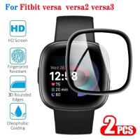 ราคา Fitbitversa Versa2 Versa3 Versa4 1 3 ชิ้น 1000D HD Black Edge ฟิล์มกระจกนิรภัยสําหรับ Fitbit Versa 4 3 2 Anti Scratch ระเบิดนาฬิกากันชนป้องกันหน้าจอ (25081188899)