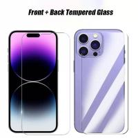 ราคา Iphone16 16Pro 16Plus iPhone15 1 ชุด 2 in 1 600D ด้านหน้าด้านหลัง HD ฟิล์มกระจกนิรภัยใสสําหรับ iPhone 16 15 14 13 12 11 Pro Max Plus Mini Anti Scratch โทรศัพท์ป้องกันหน้าจอ (27964125702)