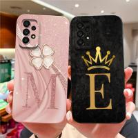 ราคา SAMSUNG สําหรับSamsung Galaxy A52 A52S 4G 5Gเคสโทรศัพท์กันกระแทกตัวอักษรดอกไม้หรูหราคู่ซิลิโคนปกหลังสําหรับSamsung GalaxyA52 A52S 4G 5G Shell (25994700290)