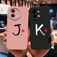 ราคา สําหรับ Vivo Y38 Y39 Y58 5G เคสโทรศัพท์แฟชั่นคู่ตัวอักษรซิลิโคนอ่อนนุ่มกันกระแทกสําหรับ VivoY38 VivoY39 Y 38 39 58 ฝาครอบปลอก (42401929976)