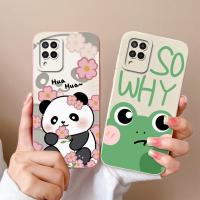 ราคา สําหรับ Samsung Galaxy A12 M12 F12 โทรศัพท์ Soft Case Square ป้องกันซิลิโคนน่ารัก Panda ฝาหลังสําหรับ SamsungA 12 SamsungM12 SamsungF12 กันชน Capa (28452413251)