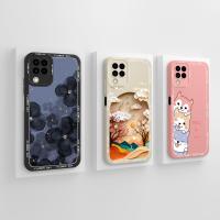 ราคา SAMSUNG เคสโทรศัพท์สําหรับsamsung Galaxy M22 M32 4G 5Gปลอกแฟชั่นน่ารักดอกไม้ซิลิโคนเหลวปกหลังสําหรับSamsungGalaxyM22 M 32 4G 5GกันชนCapa (27050828185)