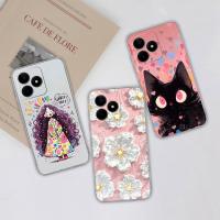 ราคา สําหรับrealme C51 C51S C53 C61 C63 4Gกรณีแฟชั่นดอกไม้โปร่งใสซิลิโคนอ่อนนุ่มฝาครอบป้องกันสําหรับOppo RealmeC51 C 53 C61 RealmeC63 C 63 ปลอกCapa (26460497453)