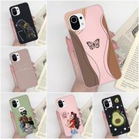 ราคา เคสโทรศัพท ์ สําหรับ Xiaomi Mi 11 Lite 5G NE 11Lite 5G แฟชั ่ น Matte กันกระแทก Avocado ผีเสื ้ อ Ultrathin ป ้ องกันด ้ านหลังสําหรับ Xiaomi11 Lite Capa M2101K9AG (22556215226)