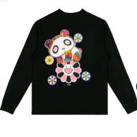 ราคา เสื้อยืดคอกลมแขนยาวลายการ์ตูนแพนด้า แฟชั่นสำหรับทุกคน (52207796120)