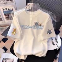 ราคา เสื้อยืดคอกลมไซส์ใหญ่สไตล์เกาหลี พิมพ์ลายเหมียว สำหรับทุกเพศ (47006342538)