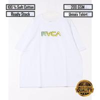 ราคา เสื้อยืดผ้าฝ้ายพิมพ์โลโก้ RVCA สีไล่ระดับ สำหรับXS 3XLSexy Unisex (51358789112)