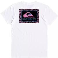 ราคา Quiksilver เสื้อยืดผู้ชายผ้าฝ้าย 100 แขนสั้นคอกลมพิมพ์ลายด้านบน QKSM3RR (29978052206)