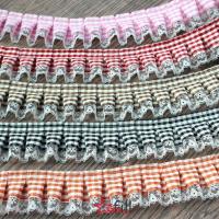 ราคา อุปกรณ์สำหรับตัดเย็บเสื้อผ้า ทําด้วยมือหลากสี Bai จีบ ส่วนผสมเพิ่มเติม ลายสก็อตและลูกไม้ สำหรับ hem ของกระโปรงและชุด ตกแต่งหนังสือนึกคิด (40579952085)