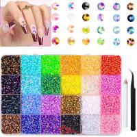 ราคา Kit เรซิ่น Rhinestone สโตนหลากสีสำหรับงานDIYและตกแต่งเล็บ (55858095279)