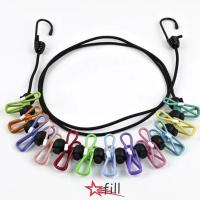 ราคา FILL ราวตากผ้าแบบพับเก็บได้พร้อมคลิปหนีบ 12 เส้นอบแห้งแบบพับได้กันลื่น 1 8M ราวแขวนแบบพกพา Travel (40579952081)