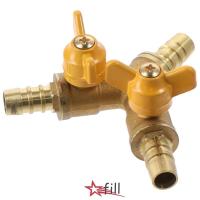 ราคา Fill Shut Ball Valve 11 มม ท่อ Barb 3 Way Y รูปวาล์ว คุณภาพสูง 2 สวิทช์ทองเหลืองข้อต่อท่อแก๊สน้ําน้ํามัน (26015523927)